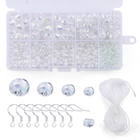 Glass beads flat beads sample box set