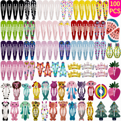 200 Pack bb clip animal children hair clips