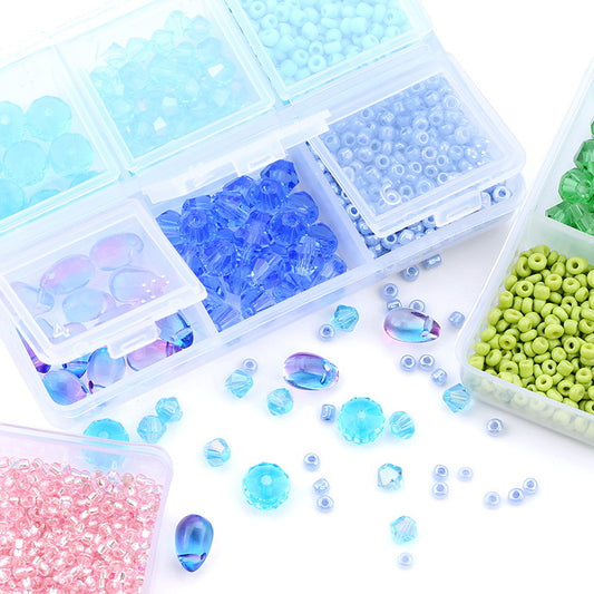 Crystal glass beads sample box set