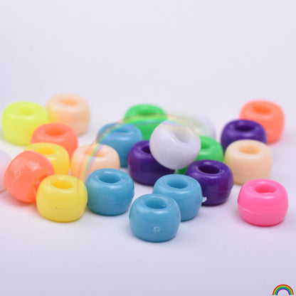 5*8MM plastic colored beads 200pcs/bag