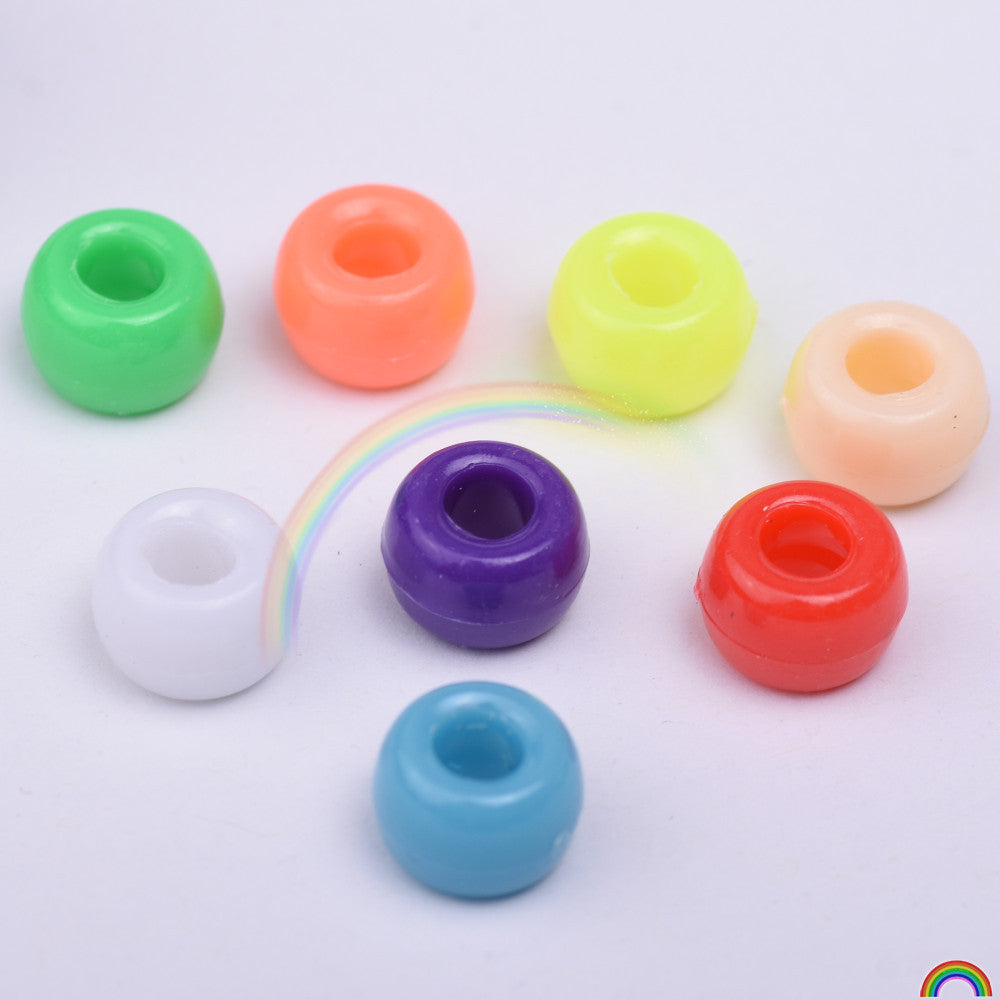 5*8MM plastic colored beads 200pcs/bag