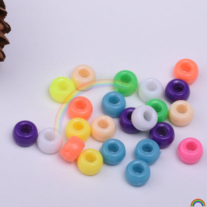 5*8MM plastic colored beads 200pcs/bag