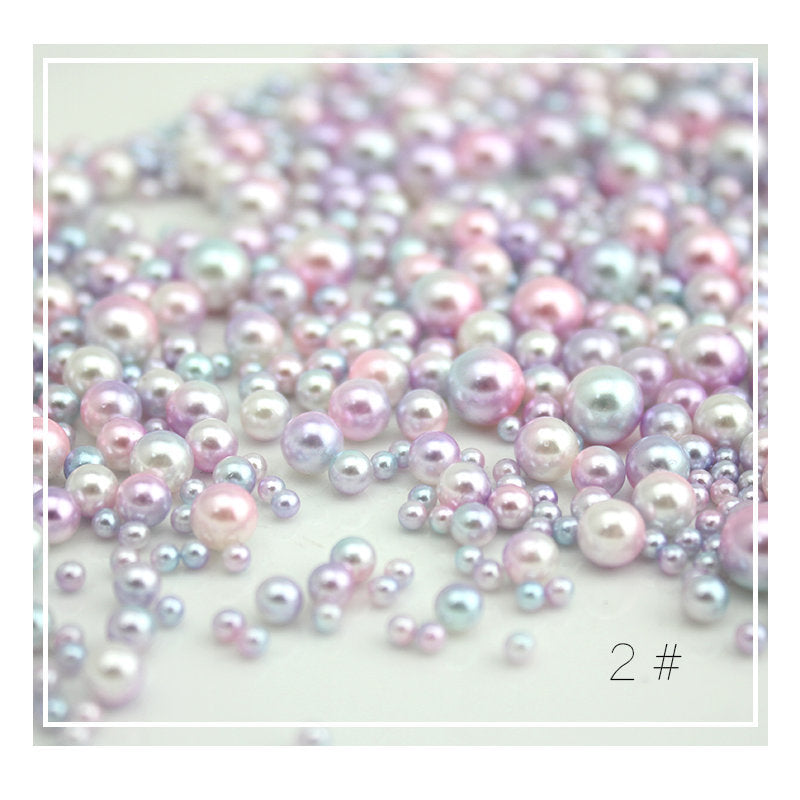 3-8mm ABS pearl non-porous mermaid phantom color samples