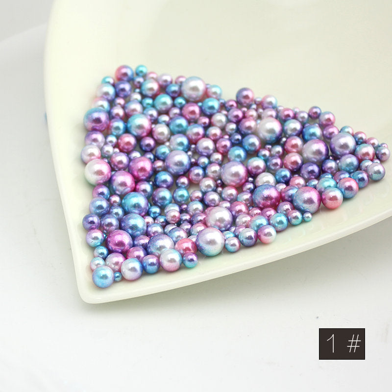 3-8mm ABS pearl non-porous mermaid phantom color samples