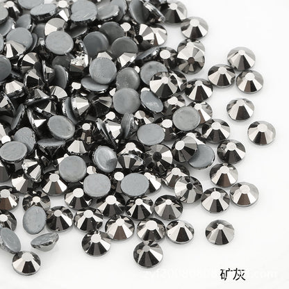 Hotfix flat bottom glass rhinestone sample Color series two