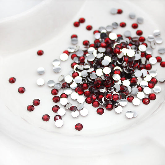 Flat bottom resin rhinestone sample clear bottom 10000pcs/bag