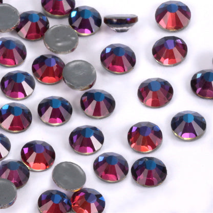 Hotfix flat bottom glass rhinestone sample Color series two