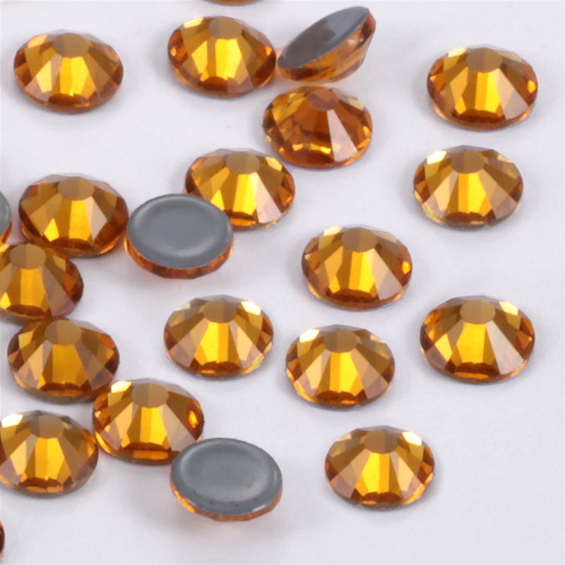 Hotfix flat bottom glass rhinestone sample Color series two