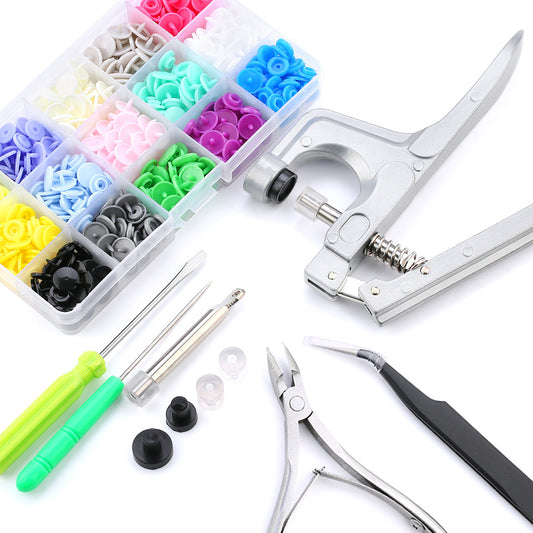 Color plastic press button machine press nail fabric clip press samples