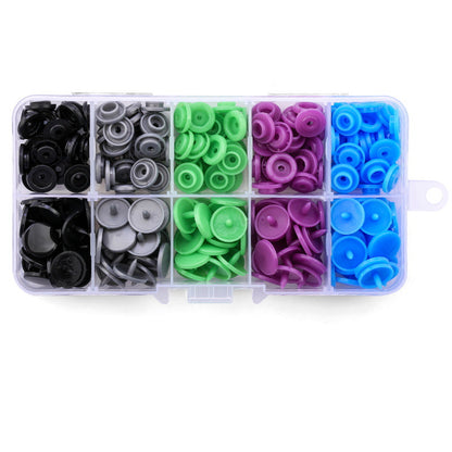 Color plastic press button machine press nail fabric clip press samples