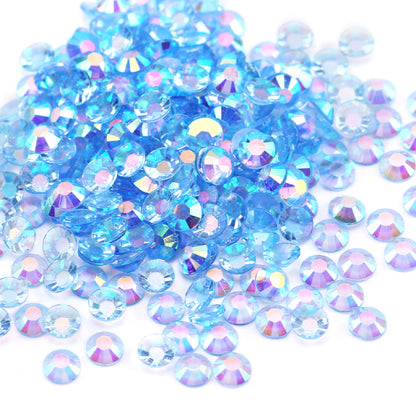 Flat bottom resin rhinestone sample clear bottom 10000pcs/bag