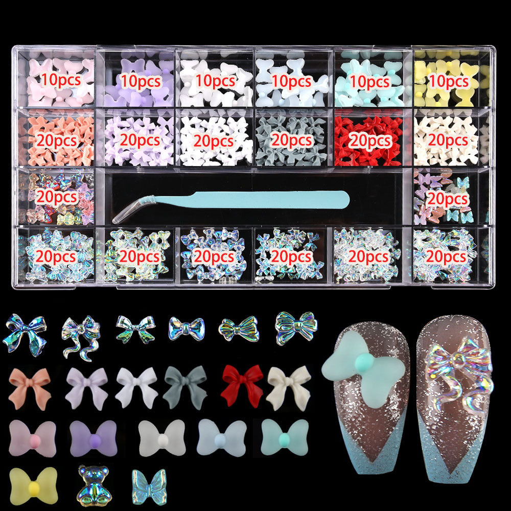 Cartoon resin accessories 21 cells sample set