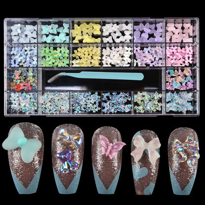 Cartoon resin accessories 21 cells sample set