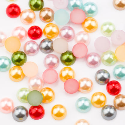 Flat-bottomed half-round pearl samples