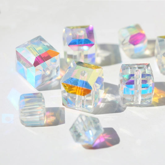 Square Crystal Glass Cube Samples