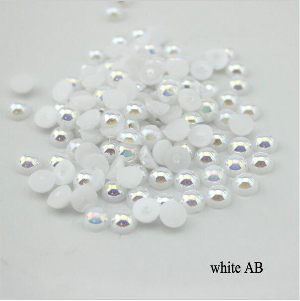 Flat-bottomed half-round pearl samples