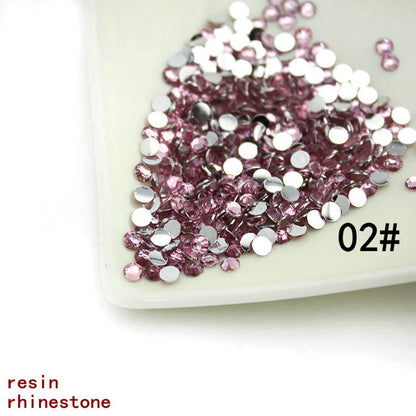 Flat bottom resin rhinestone sample clear bottom 10000pcs/bag