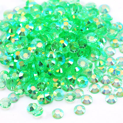 Flat bottom resin rhinestone sample clear bottom 10000pcs/bag