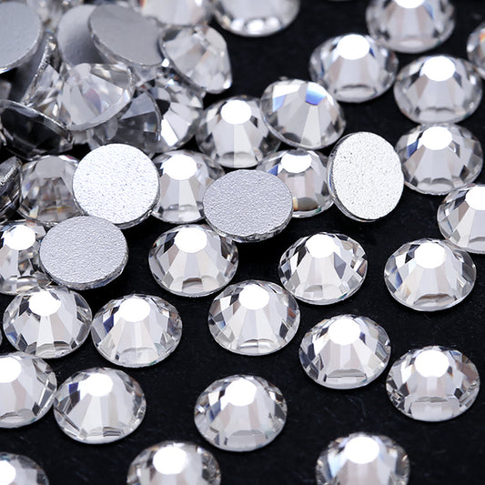 Flat bottom glass rhinestone sample 1440pcs color type one