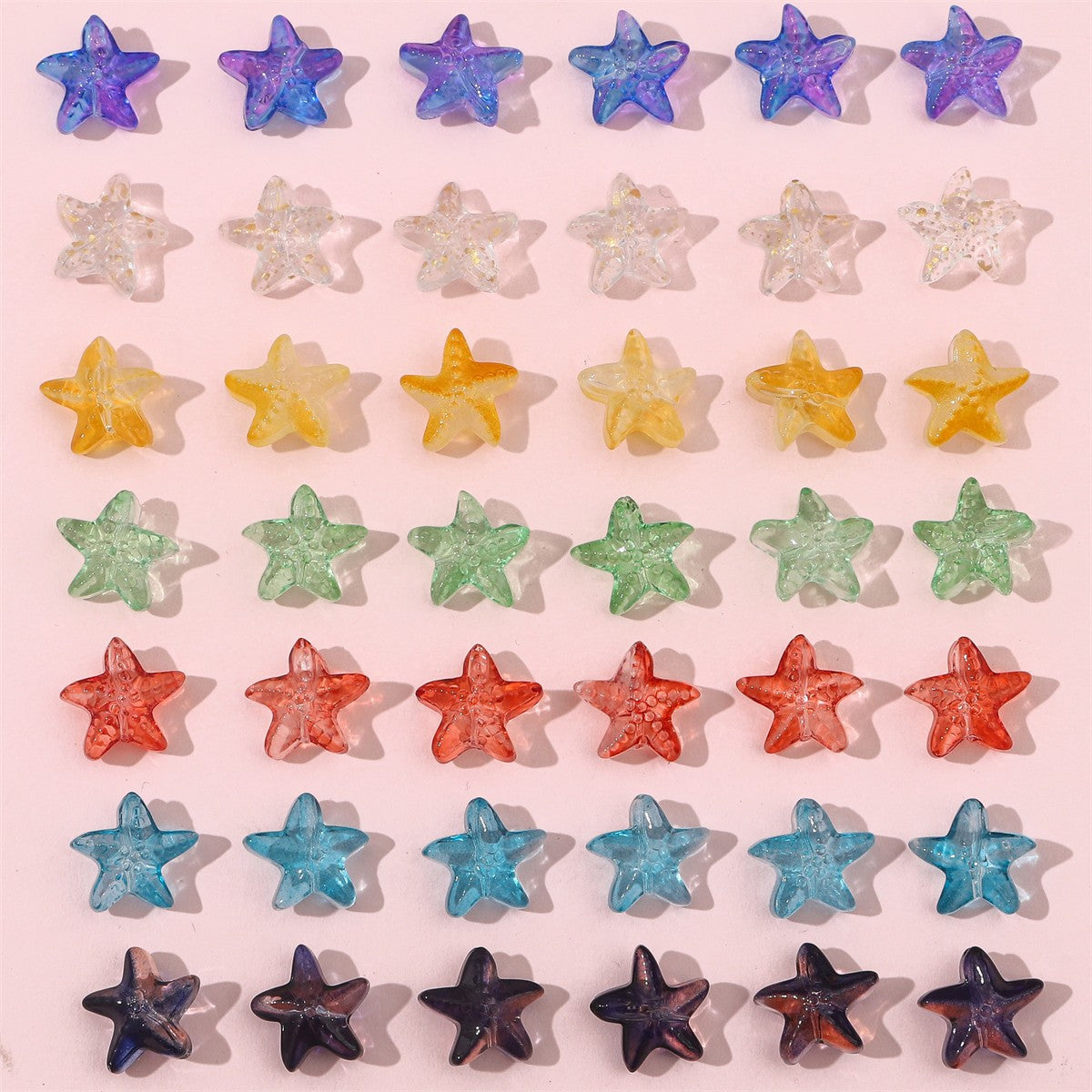 20pcs glass starfish