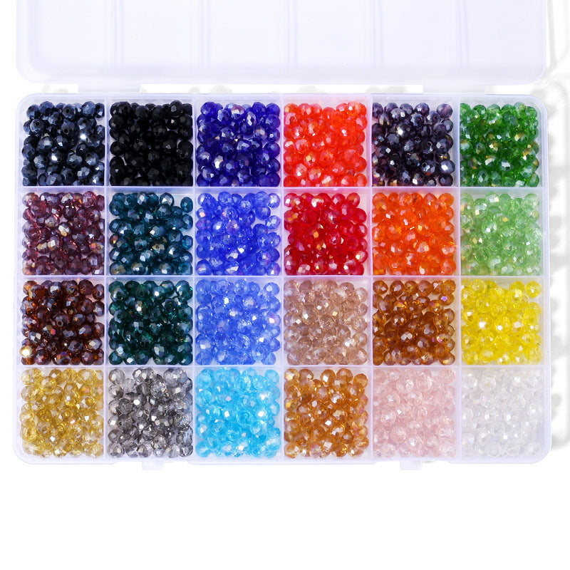 10 cell flat beads crystal beads sample box set