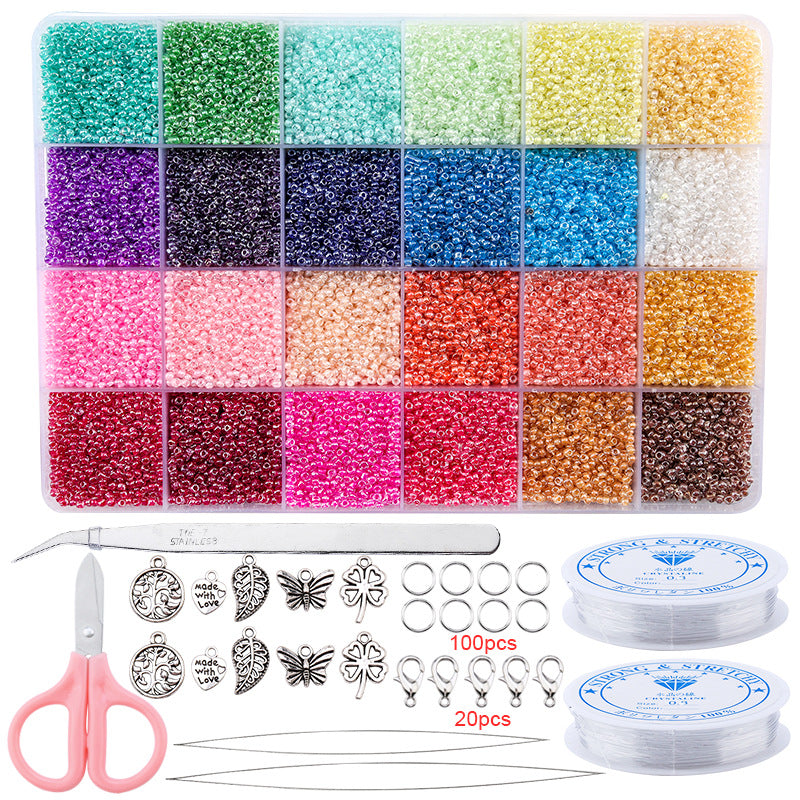 24-compartment boxed rice bead sample set