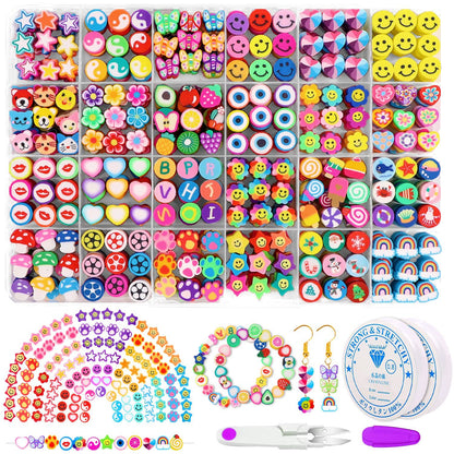 24-compartment 480-piece colored soft ceramic beaded set Starting at two pieces