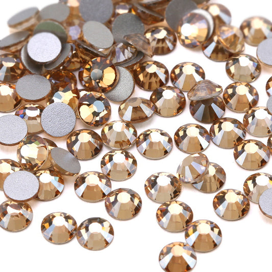 Flat bottom glass rhinestone sample 1440pcs color type two