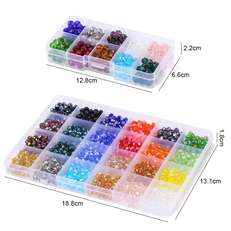 10 cell flat beads crystal beads sample box set