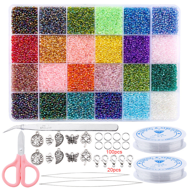 24-compartment boxed rice bead sample set