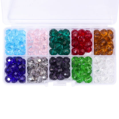 10 cell flat beads crystal beads sample box set