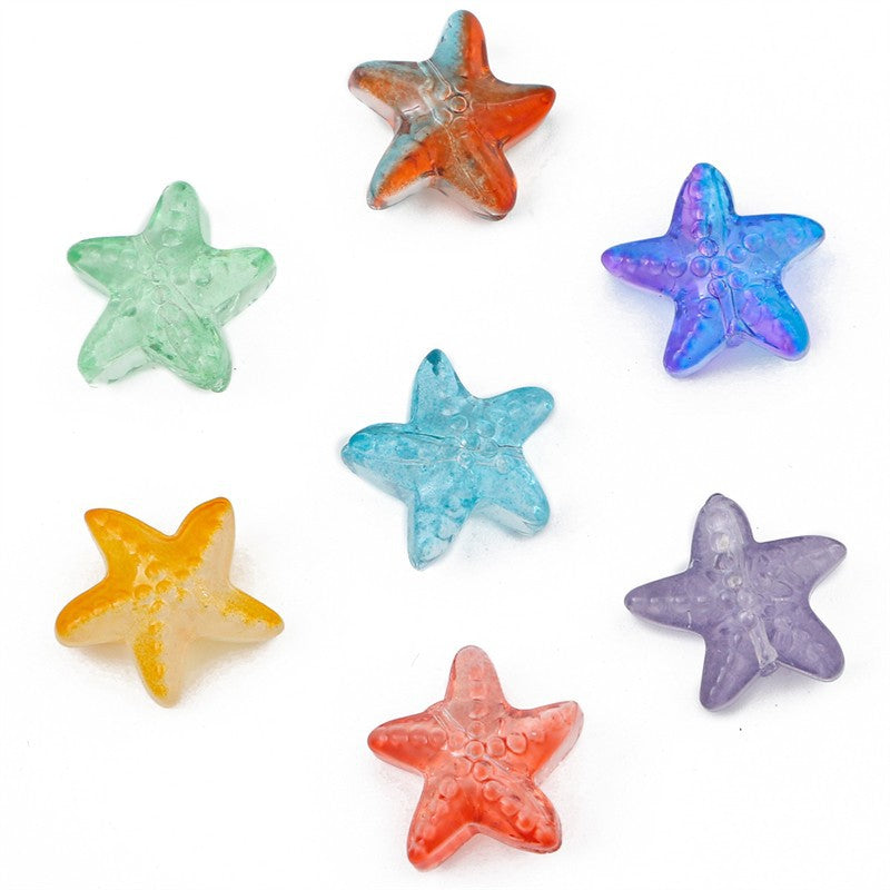 20pcs glass starfish