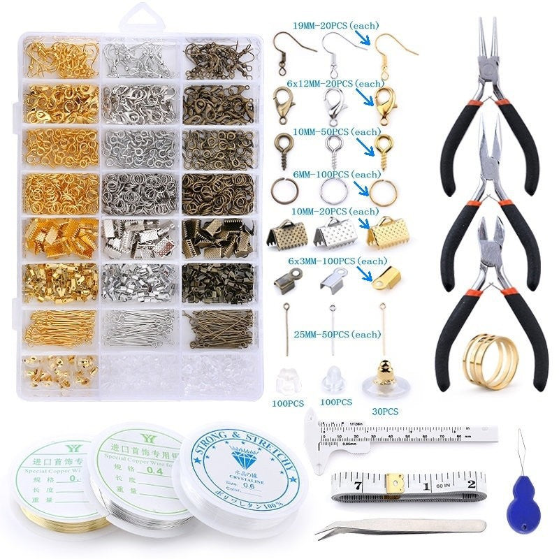 Jewelry making accessories material kit sample set