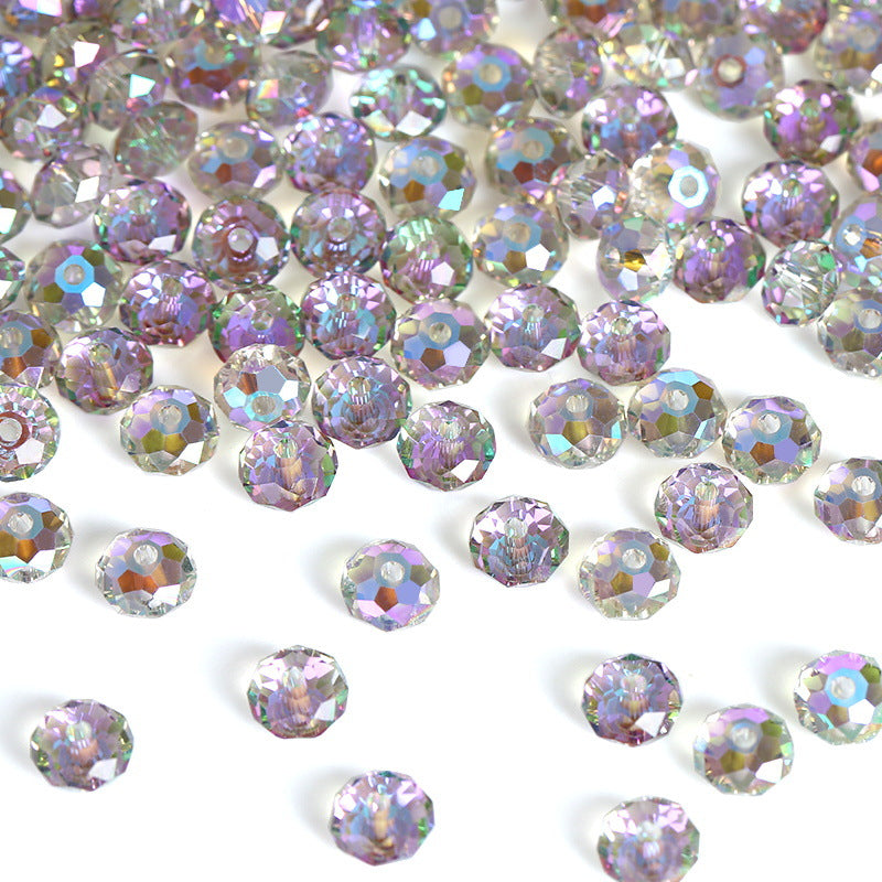 3A electroplated aurora phantom colored crystal glass beads Sample