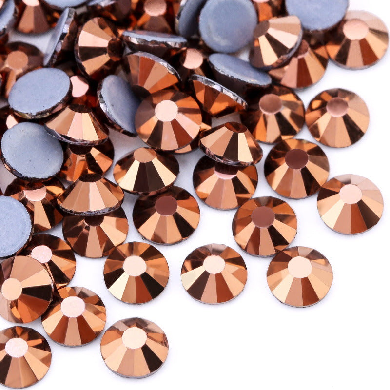 Hotfix flat bottom glass rhinestone sample Color series two