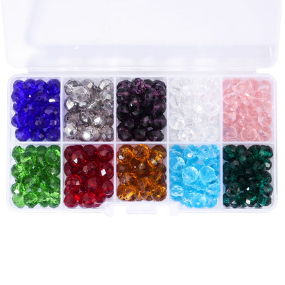 10 cell flat beads crystal beads sample box set