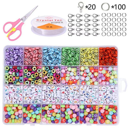 24-compartment 480-piece colored soft ceramic beaded set Starting at two pieces