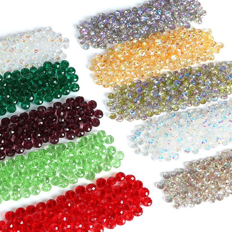 3A electroplated aurora phantom colored crystal glass beads Sample