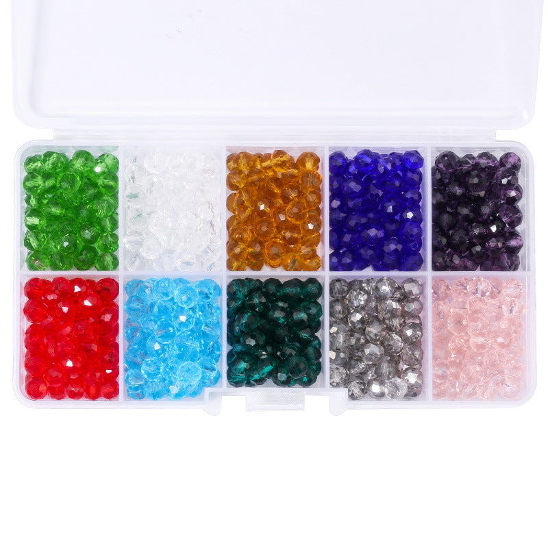 10 cell flat beads crystal beads sample box set