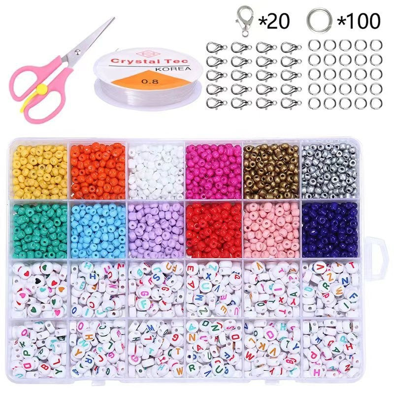 24-compartment 480-piece colored soft ceramic beaded set Starting at two pieces