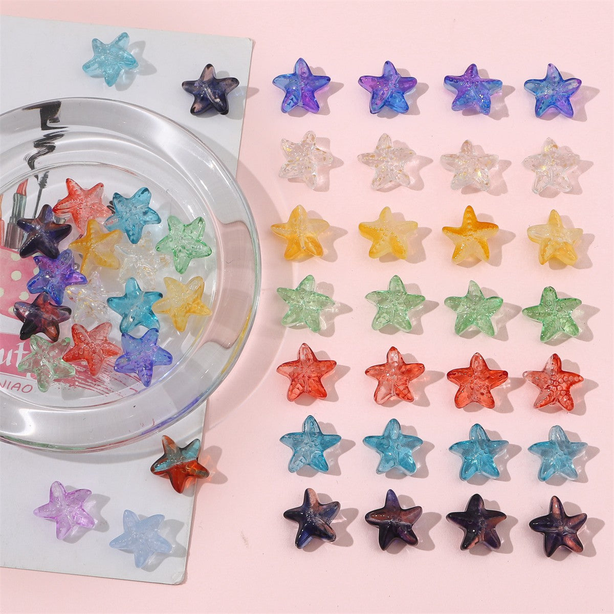 20pcs glass starfish