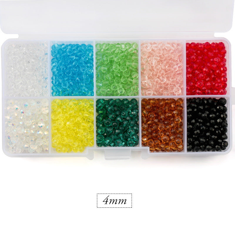 Glass beads flat beads sample box set